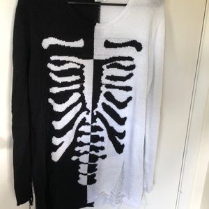 Halloween sweater, not costume. Distressed